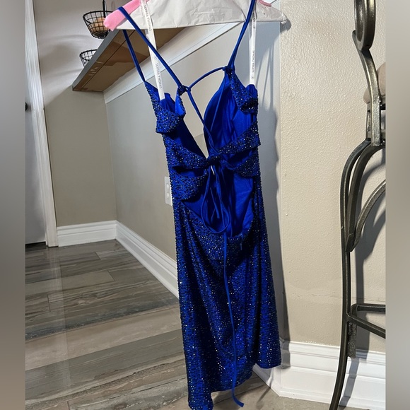 Royal Blue Sophia Thomas dress size 0 - Picture 3 of 16